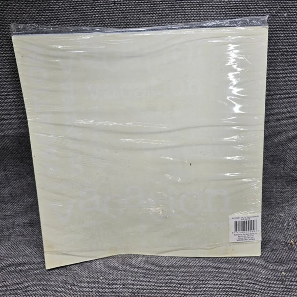Scrapbook Solutions Jumbo Paper Pack 80 Sheets 12x12‎ Travel Green New Sealed